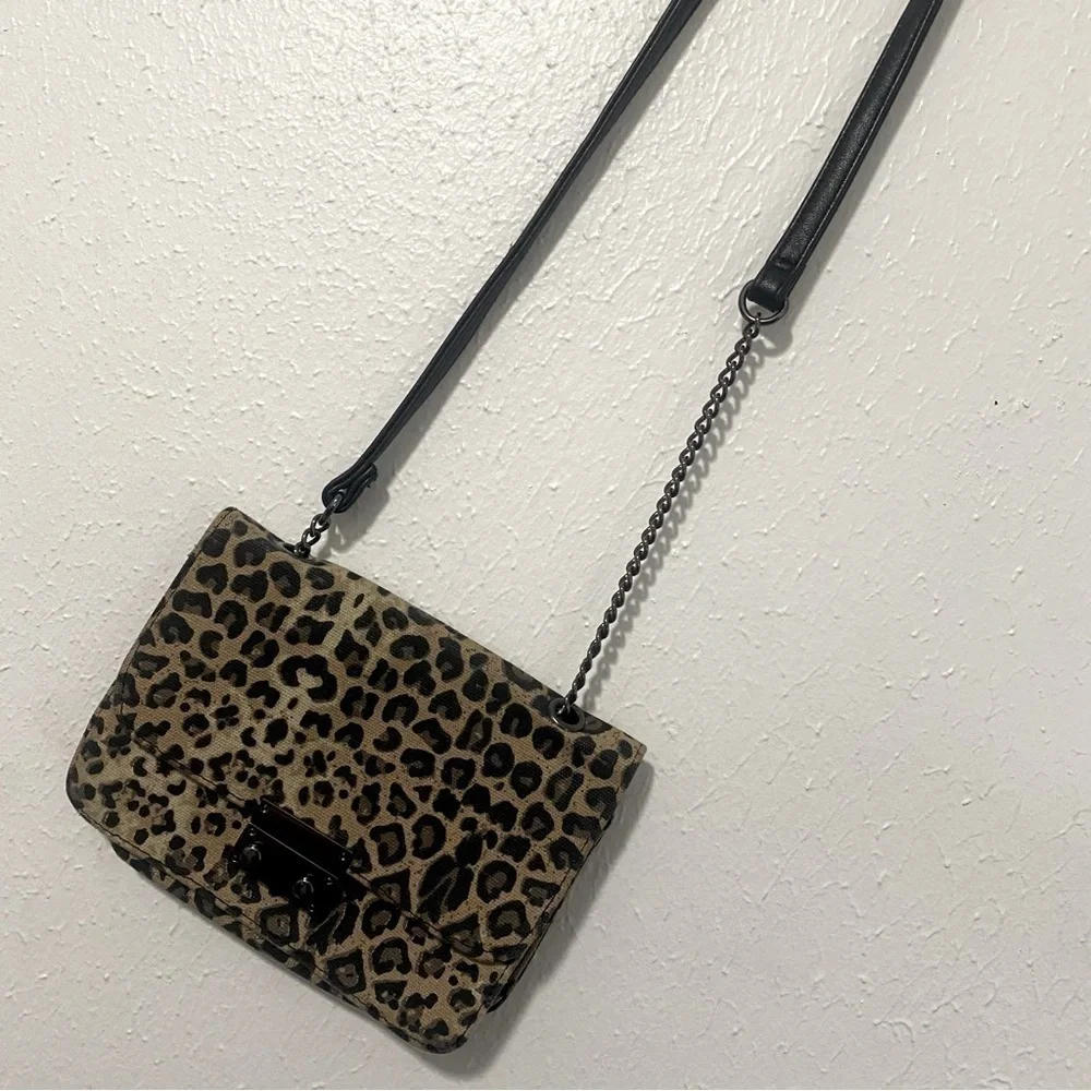 Art Class Small Shoulder Cheetah Print Purse
